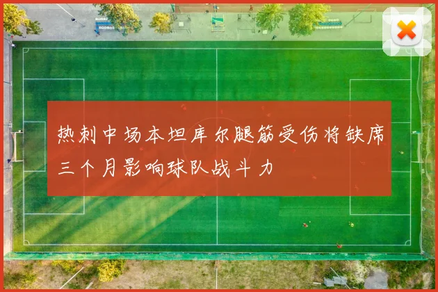 热刺中场本坦库尔腿筋受伤将缺席三个月影响球队战斗力